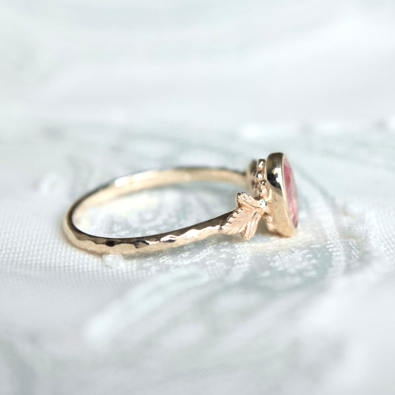 germinating pink spinel ring | gisele