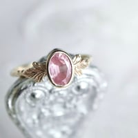 germinating pink spinel ring