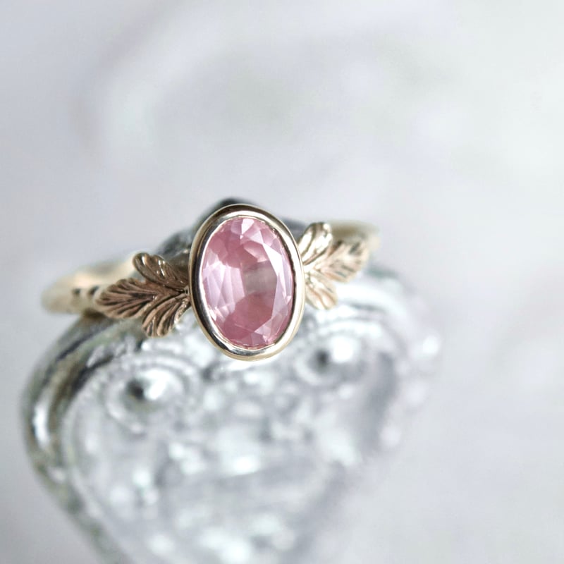 germinating pink spinel ring | gisele