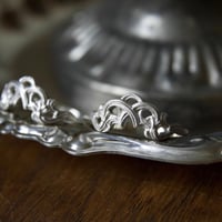 ［Pt900］arabesque tiara ring