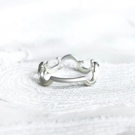 ［SV925］wavy arabesque ring
