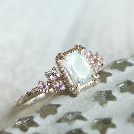 tropical labradorite ring