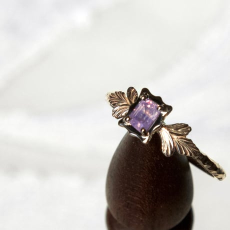 germinate pink sapphire ring -lilac-