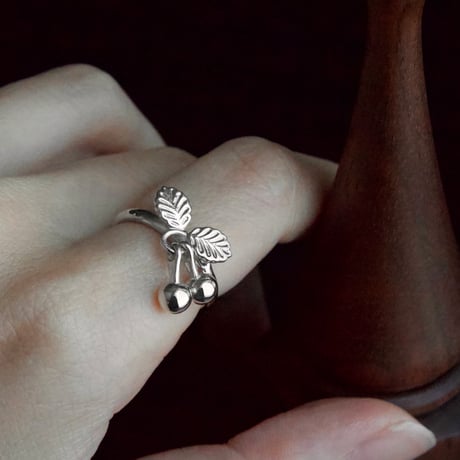 ［K10］cherry branch ring