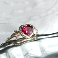 admired heart ring -S-