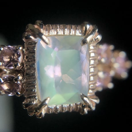 tropical labradorite ring