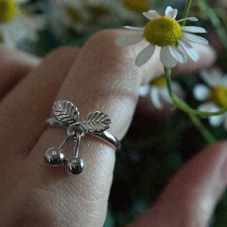 ［SV925］cherry branch ring
