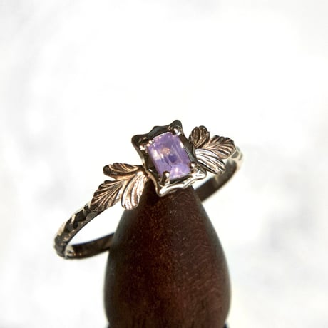 germinate pink sapphire ring -lilac-