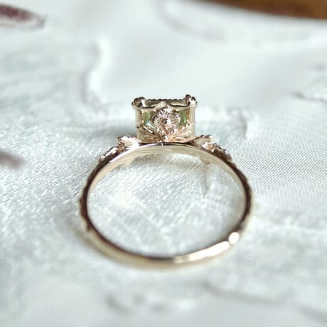 germinate green garnet ring