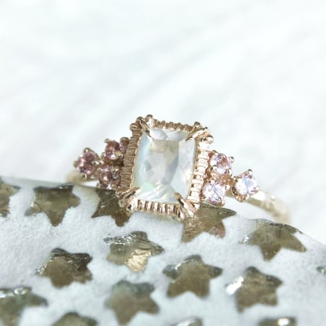 tropical labradorite ring