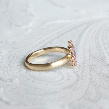 lady in bloom sapphire ring