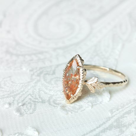 germinating sunstone ring