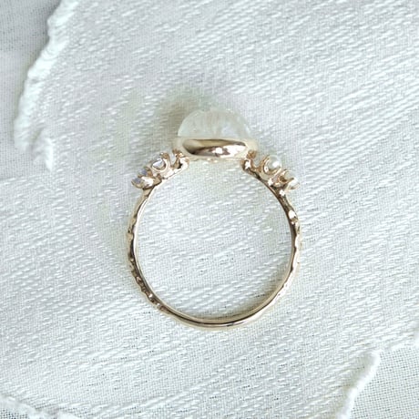 hydrangea labradorite ring