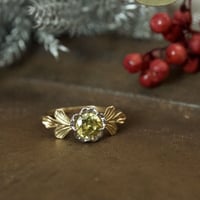 romantic bloom sphene ring