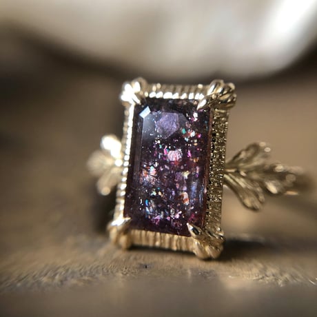 germinate bloodshot iolite ring