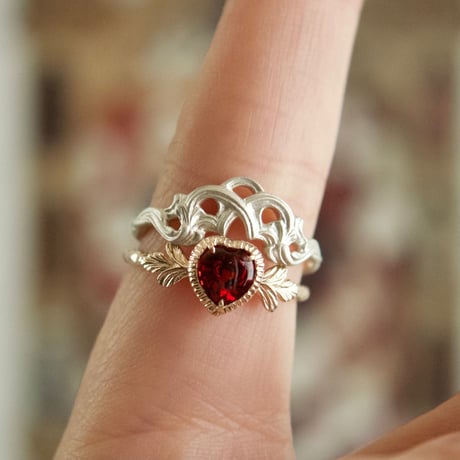 admired heart ring
