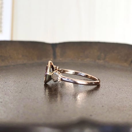 victorian style pink sapphire ring