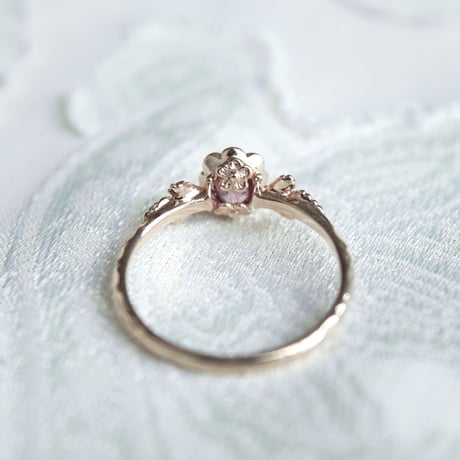 germinate pink sapphire ring