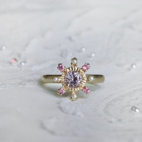 lady in bloom spinel ring