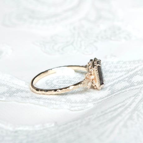 germinating iolite sunstone ring -S-