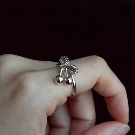 ［SV925］cherry branch ring