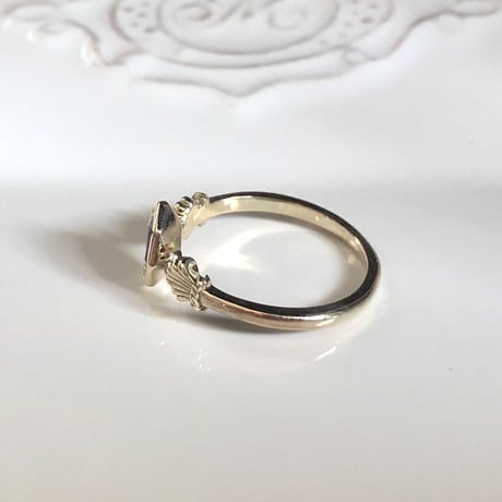 victorian style garnet ring