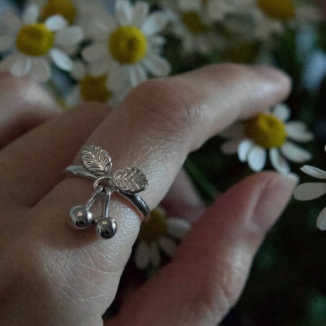 ［SV925］cherry branch ring