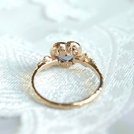 admired heart tanzanite ring