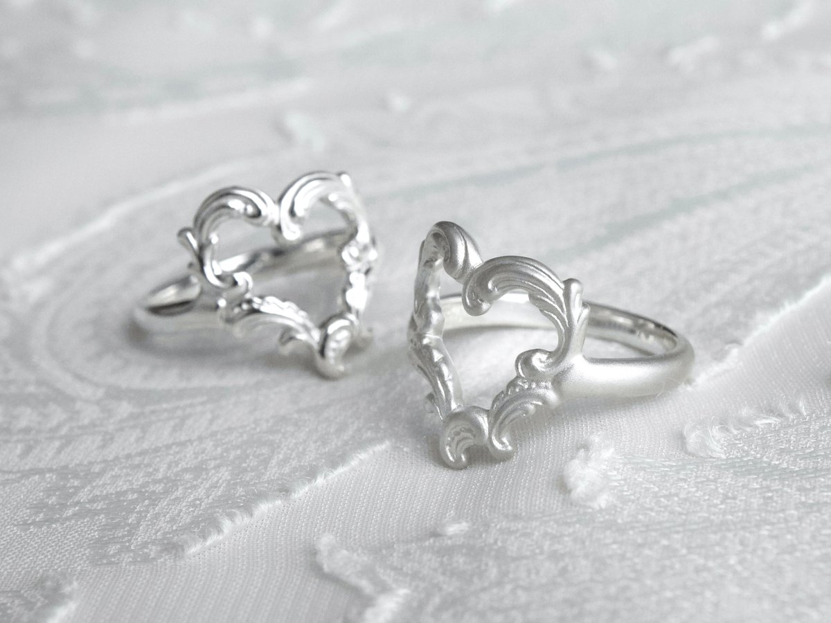 K18］rocaille open heart ring | gisele