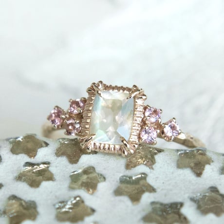 tropical labradorite ring
