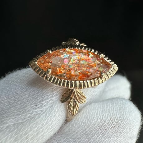 germinating sunstone ring