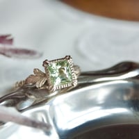 germinate green garnet ring