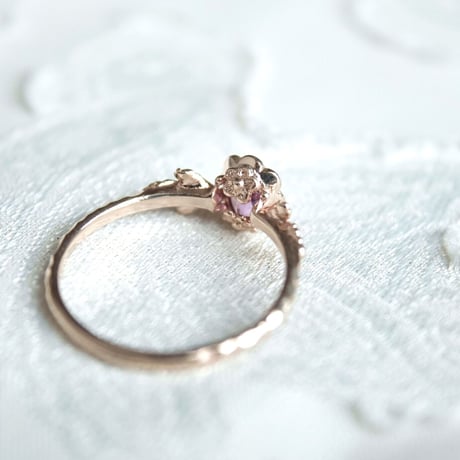 germinate pink sapphire ring
