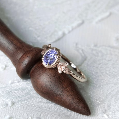 germinating blue spinel ring