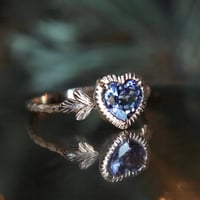 admired heart tanzanite ring