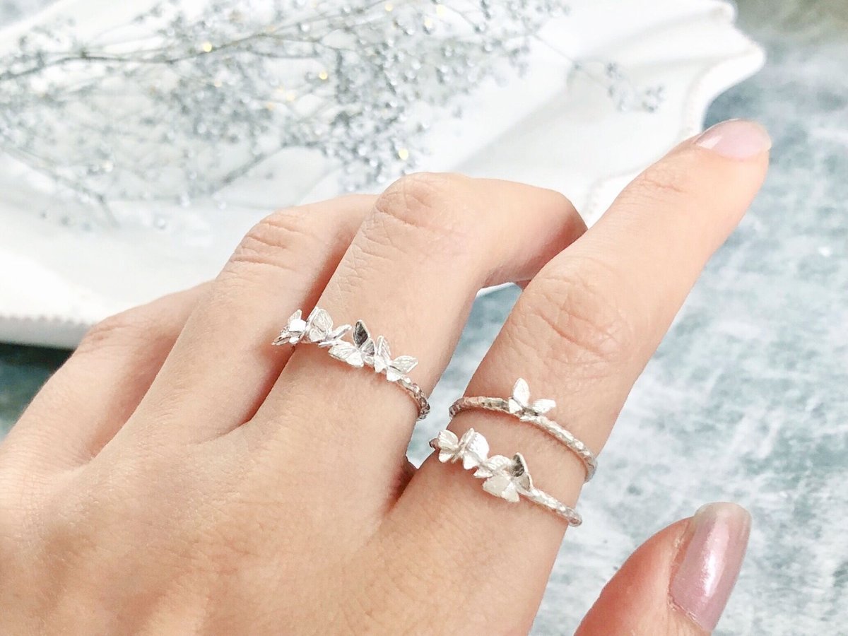 K18］petite butterfly dance ring | gisele