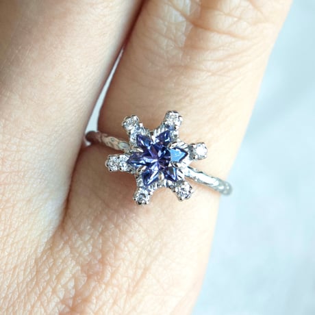 snow star tanzanite ring
