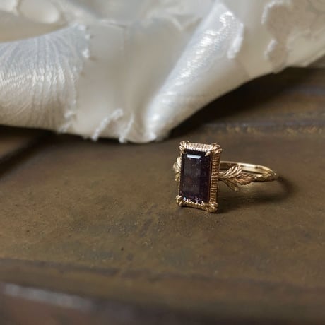 germinate bloodshot iolite ring