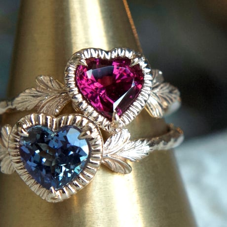 admired heart tanzanite ring