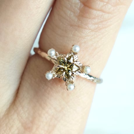 brightest star yellow zoisite ring