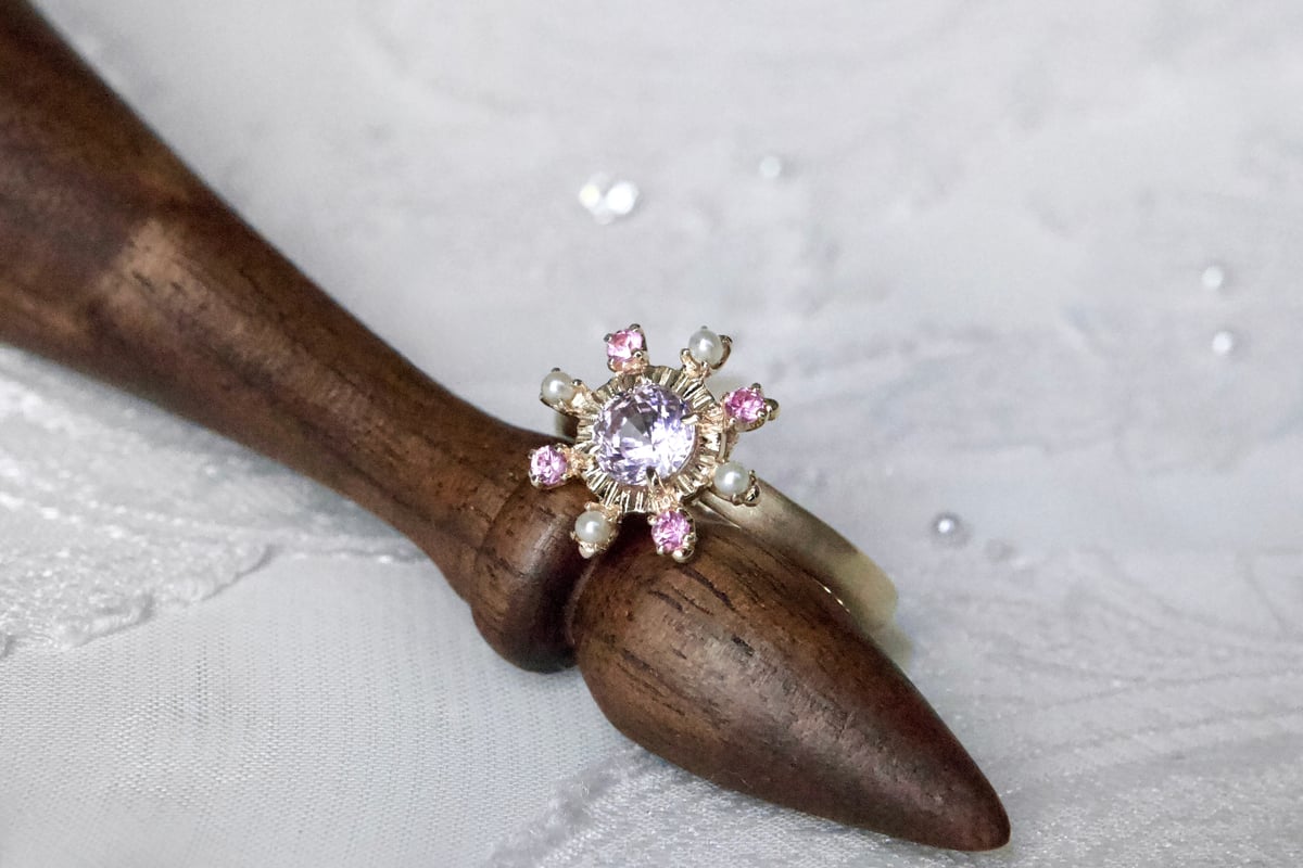 lady in bloom spinel ring | gisele
