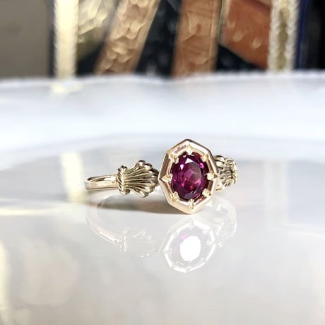 victorian style garnet ring