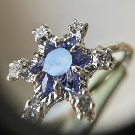 snow star tanzanite ring