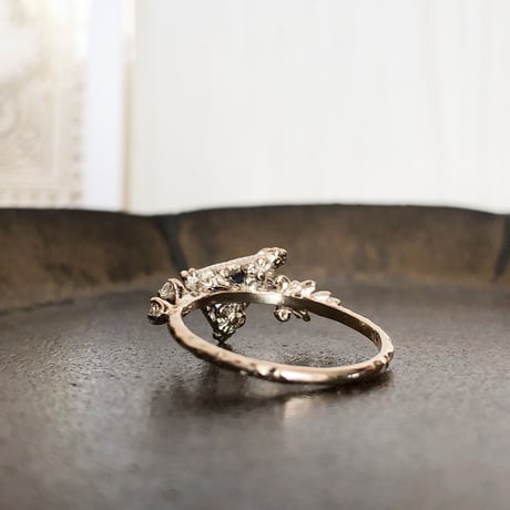 asymmetrical tanzanite ring