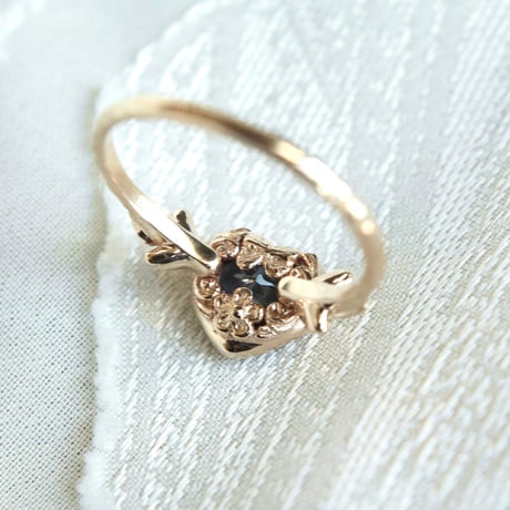 admired heart tanzanite ring