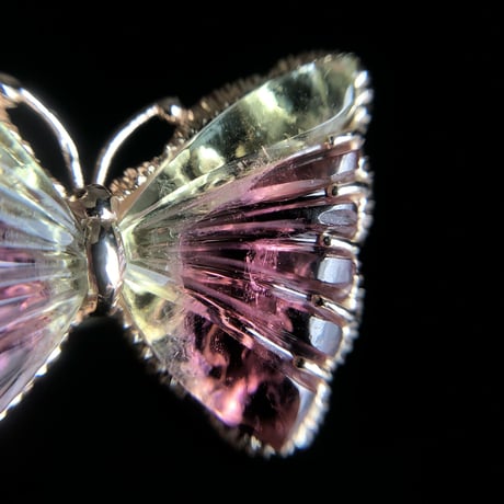 watermelon butterfly carving ring -large-