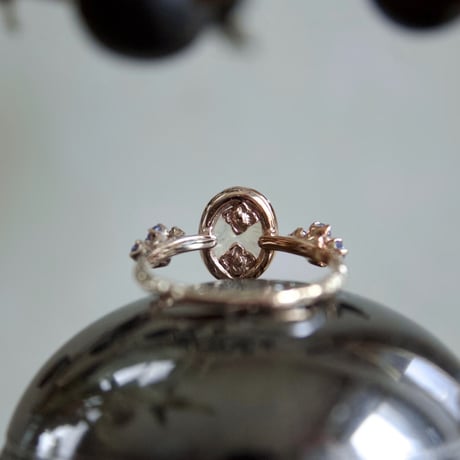 labradorite hydrangea ring