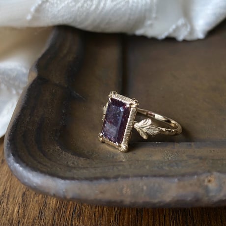 germinate bloodshot iolite ring