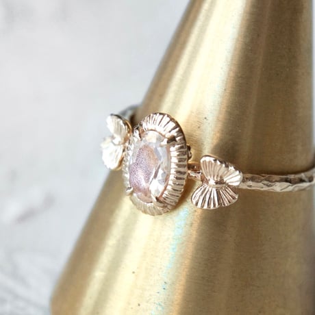 little guardians oregon sunstone ring -oval-