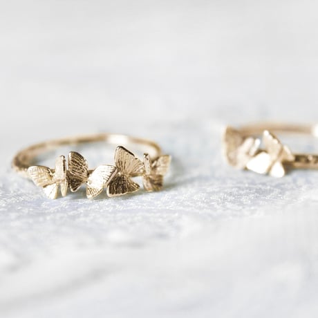 ［K10］petite butterfly dance ring